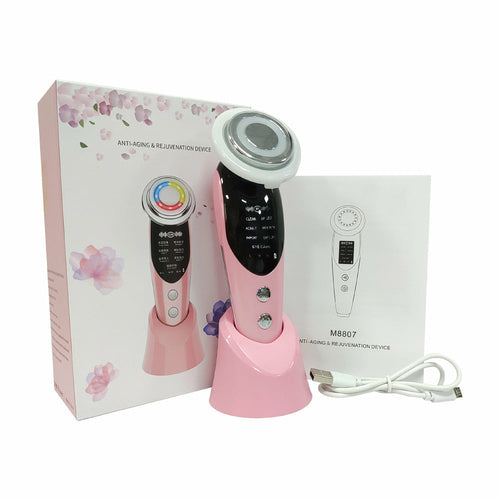 7-in-1 Facial Massager EMS Micro-current Color Light