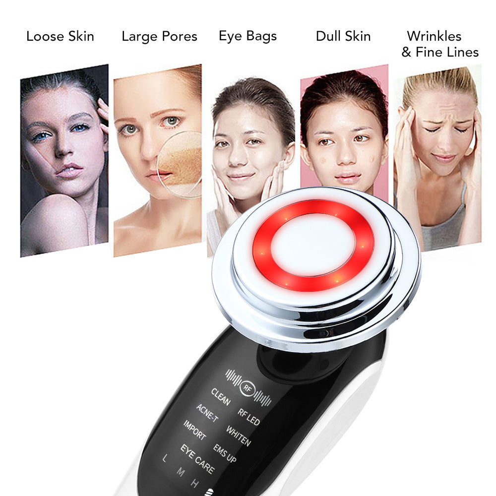 7-in-1 Facial Massager EMS Micro-current Color Light