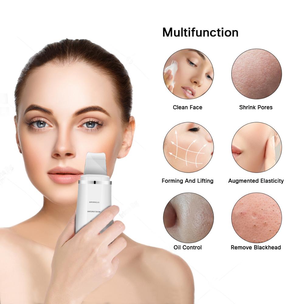 Ultrasonic Face Skin Scrubber Facial